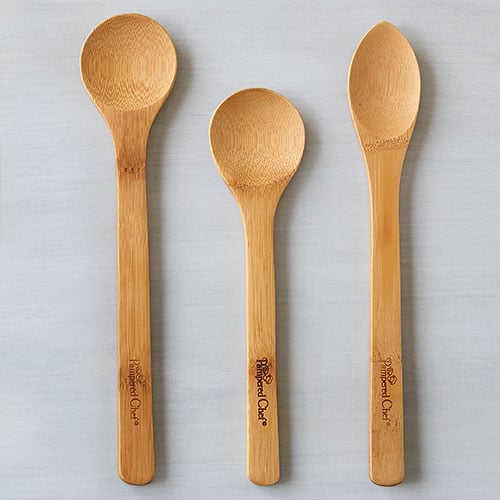 Bamboo Spoon Set - Shop  Pampered Chef Canada Site